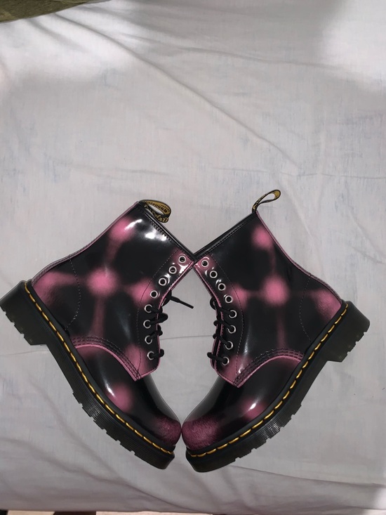 Dr. Martens Shoes - Dr. Martens 1460 Arcadia Boots Pink & Black Size; 5 Men/ 6 Women